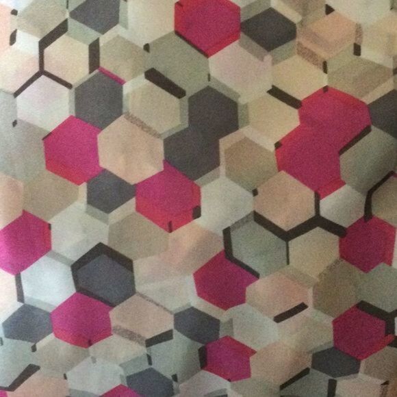 Banana Republic Semi Sheer Geo Print Pullover Top Med - Picture 6 of 10